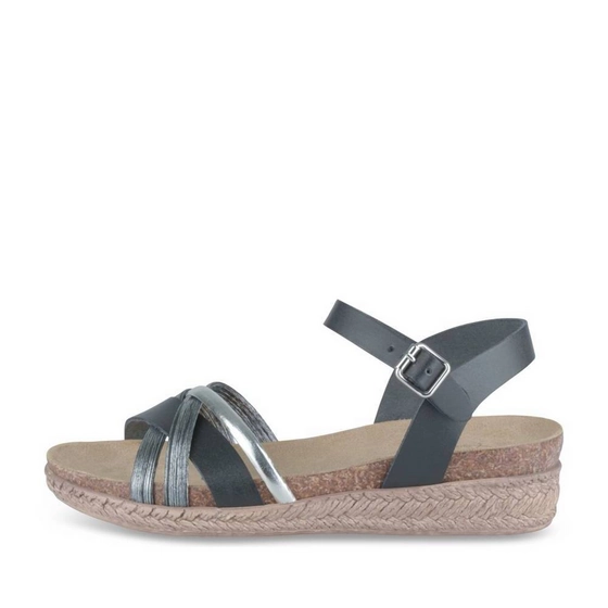 Sandales NOIR/ARGENT Femme