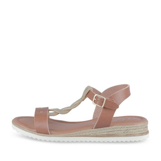Sandales COGNAC/OR Femme