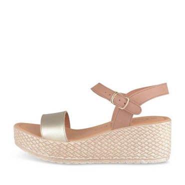 Sandales COGNAC/OR Femme