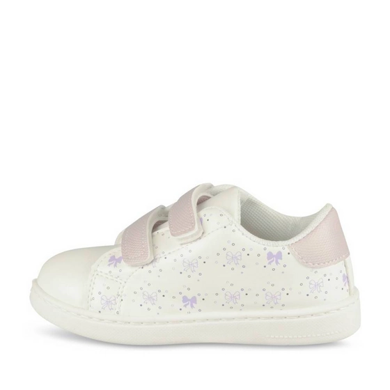 Baskets BLANC/ROSE Fille