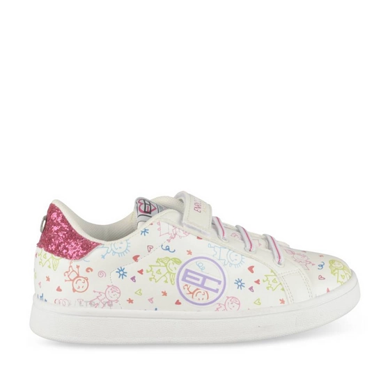 Baskets BLANC/MULTICO Fille
