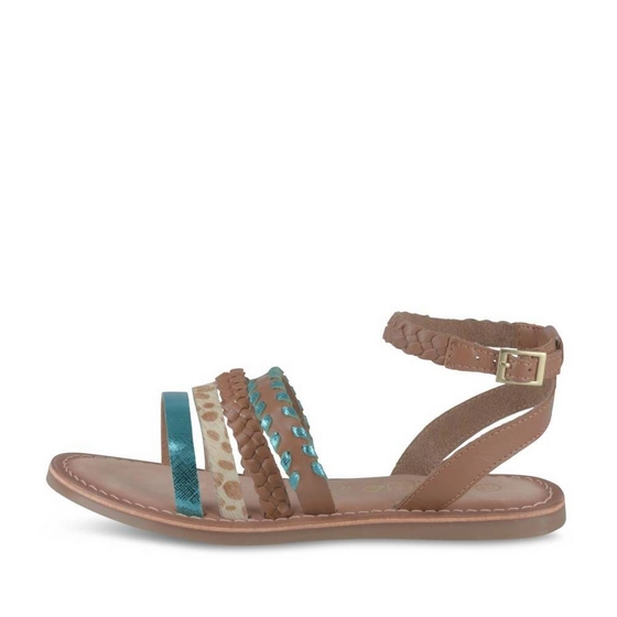 Sandals BROWN / TURQUOISE Girl