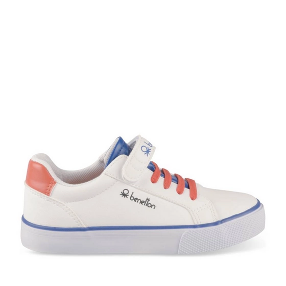 Baskets BLANC/ORANGE Garçon