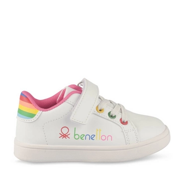 Baskets BLANC/MULTICO Fille