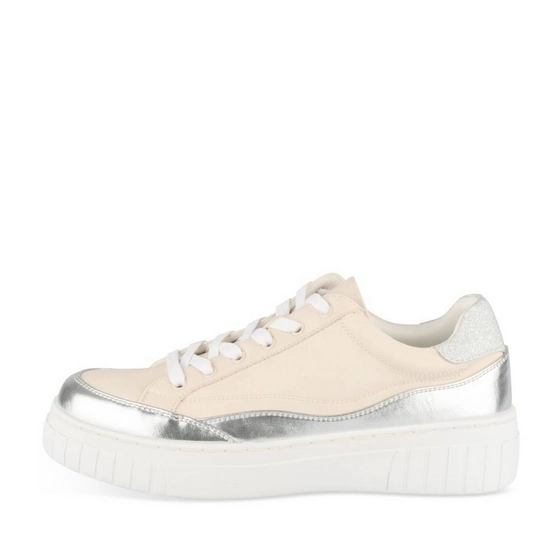 Baskets BEIGE/ARGENT Femme