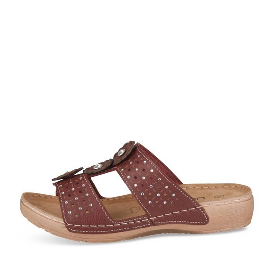 Mules ROUGE Femme