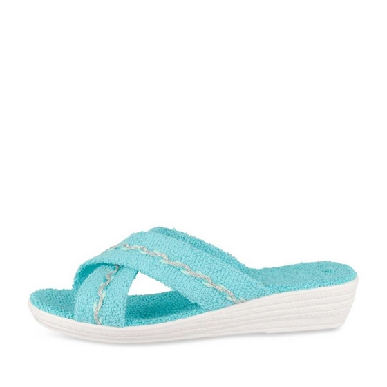 Mules BLEU Femme