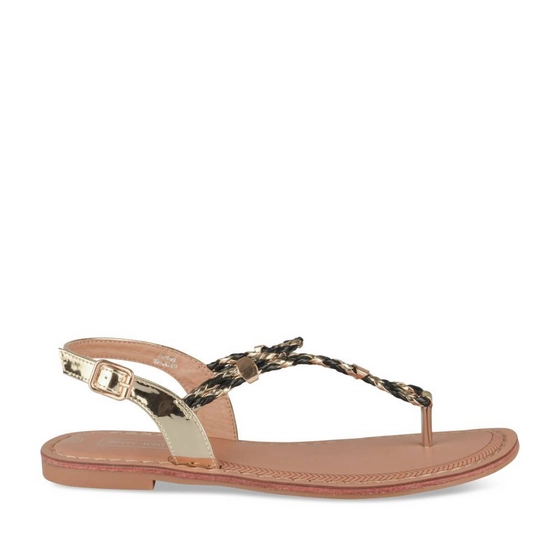 Sandales NOIR/OR Femme