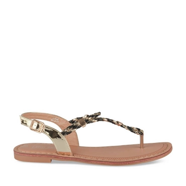 Sandales NOIR/OR Femme