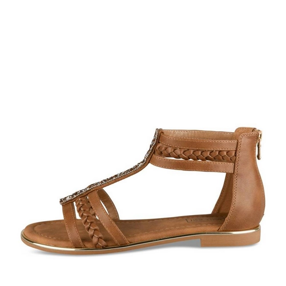 Sandales COGNAC Femme
