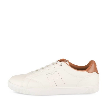 Baskets BLANC/MARRON Homme