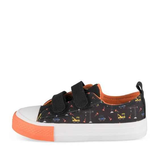 Baskets NOIR/ORANGE Garçon