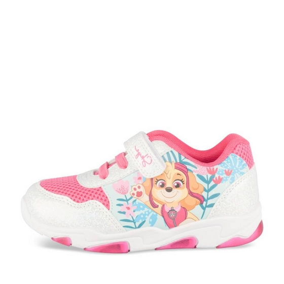 Baskets BLANC/ROSE Fille
