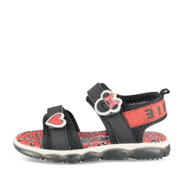 Sandales NOIR/ROUGE Fille