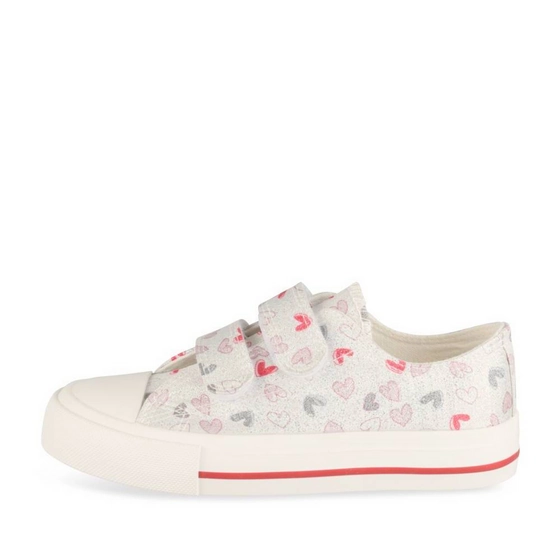 Baskets BLANC/ARGENT Fille
