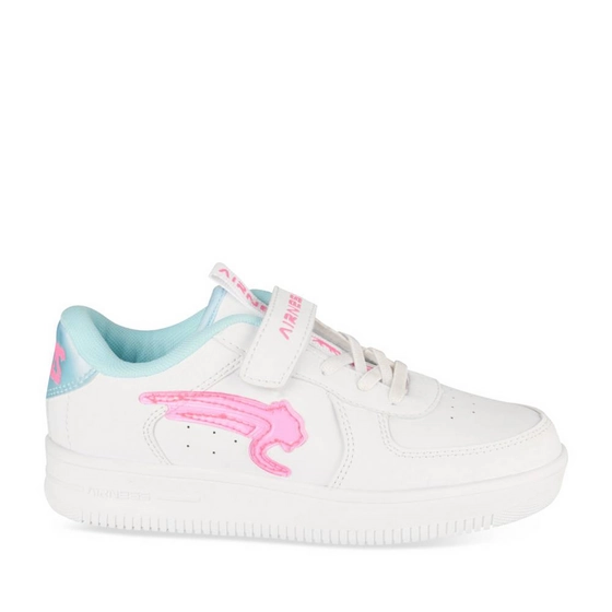 Baskets BLANC/ROSE Fille