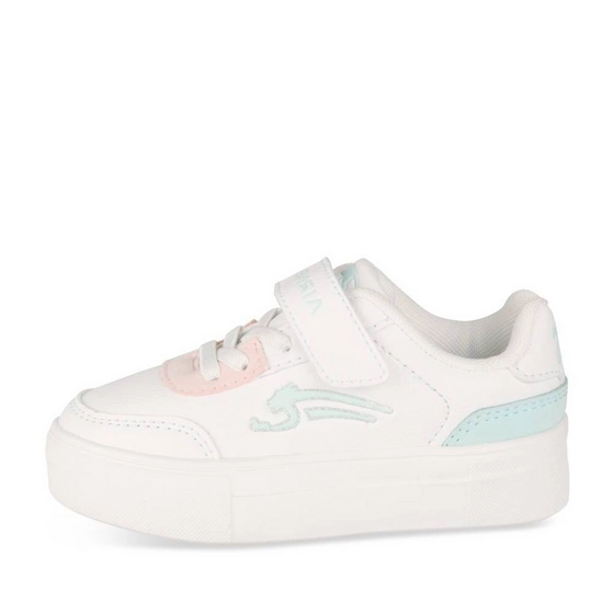 Baskets BLANC/ROSE Fille