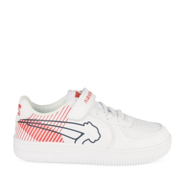 Baskets BLANC/MARINE Garçon
