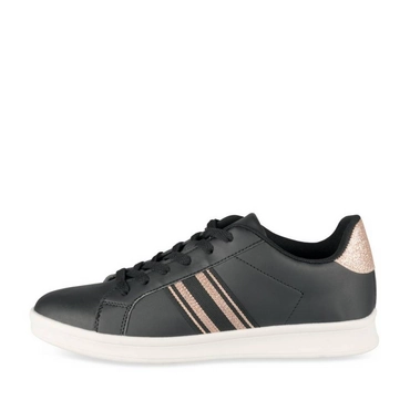 Baskets NOIR/ROSE Femme