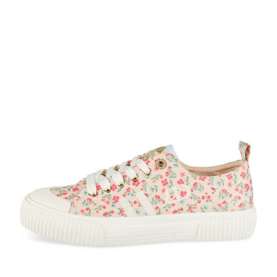 Baskets BEIGE/ROSE Femme