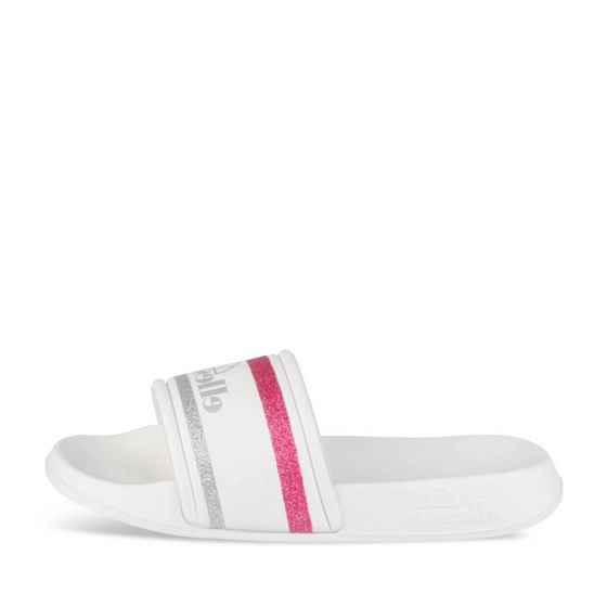 Claquettes BLANC/FUCHSIA Fille