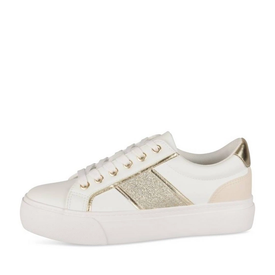 Baskets BLANC/OR Femme