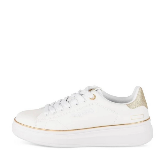 Baskets BLANC/OR Femme