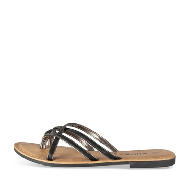 Mules NOIR/ARGENT Femme