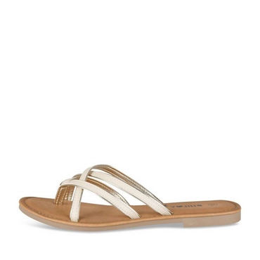 Mules BEIGE/OR Femme