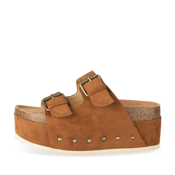 Mules MARRON Femme