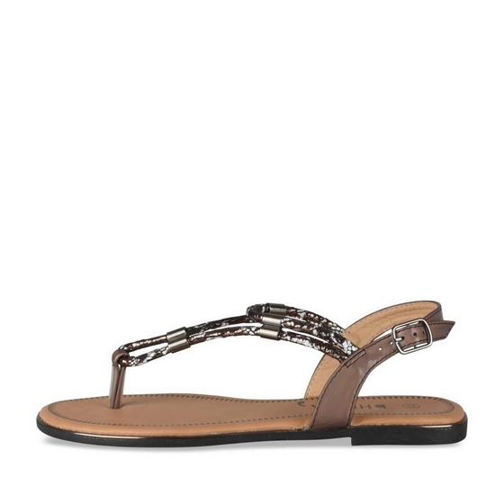 Sandals BLACK / PEWTER Woman