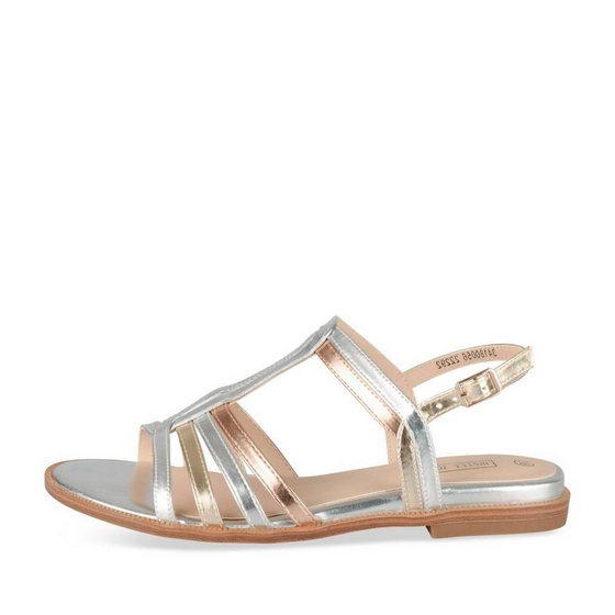 Sandals SILVER / PINK Woman