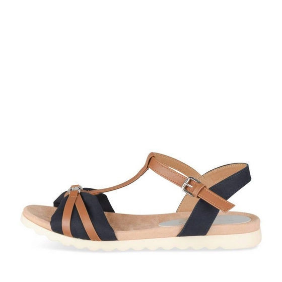 Sandals NAVY / BROWN Woman