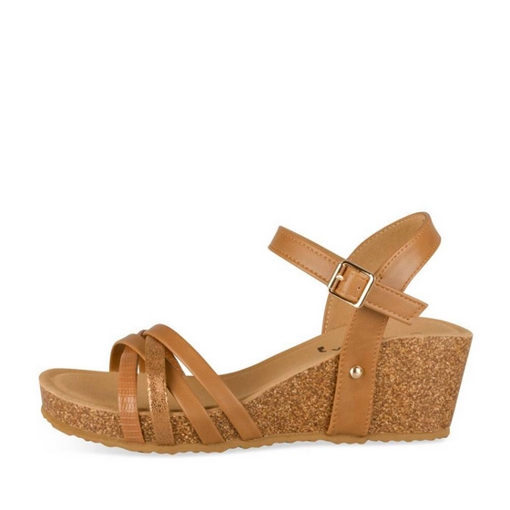 Sandales COGNAC Femme