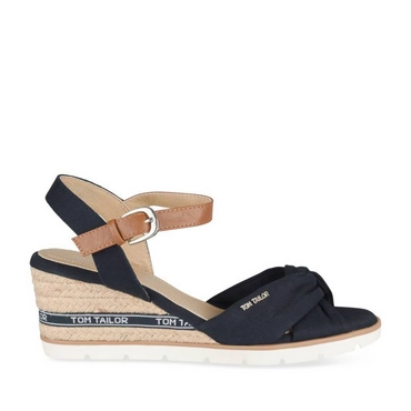 Sandals NAVY / BROWN Woman