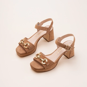Sandales COGNAC Femme