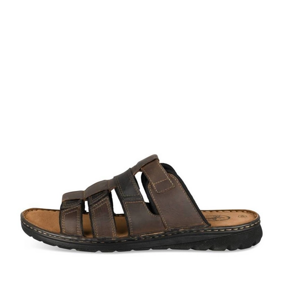 Mules MARRON FONCE Homme