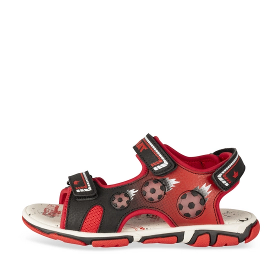 Sandales NOIR/ROUGE Garçon