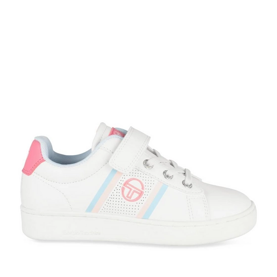 Baskets BLANC/ROSE Fille
