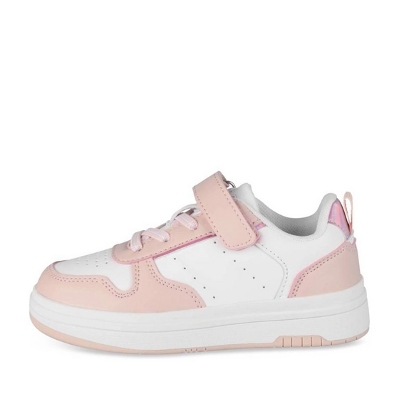 Baskets BLANC/ROSE Fille
