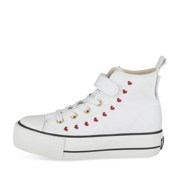 Baskets BLANC/ROUGE Fille