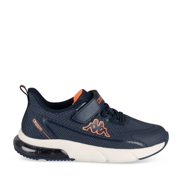 Baskets MARINE/ORANGE Garçon