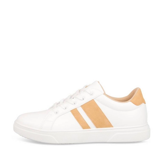 Baskets BLANC/JAUNE Homme