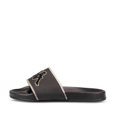 Claquettes NOIR/OR Femme