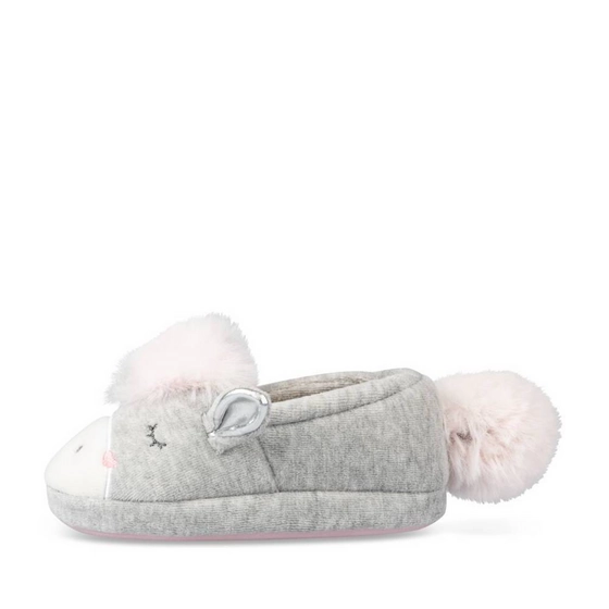 Chaussons licorne GRIS NINI & GIRLS