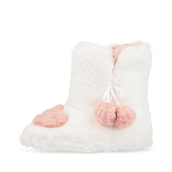 Chaussons bottines BLANC LOVELY SKULL