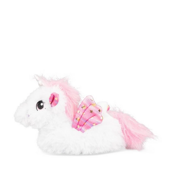 Chaussons peluche licorne BLANC NINI & GIRLS
