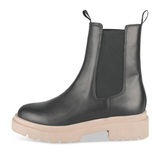 Bottines NOIR/BEIGE Femme