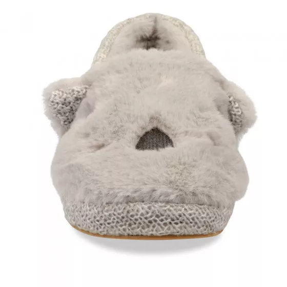 Chaussons lapin GRIS MERRY SCOTT