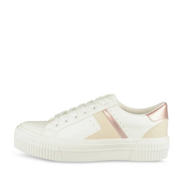 Baskets BLANC/ROSE Femme